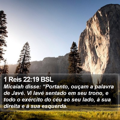 1 Reis 22:19 BSL Bible Verse Image