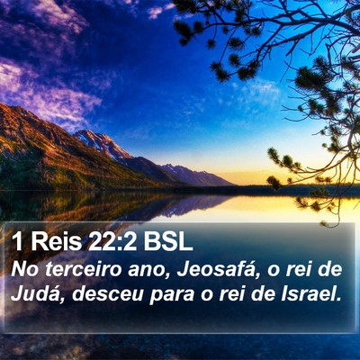 1 Reis 22:2 BSL Bible Verse Image