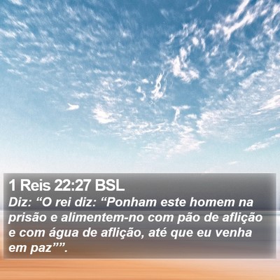 1 Reis 22:27 BSL Bible Verse Image
