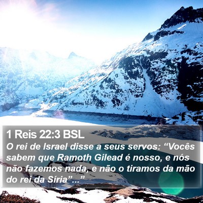 1 Reis 22:3 BSL Bible Verse Image
