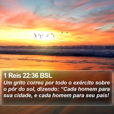 1 Reis 22:36 BSL Bible Verse Image