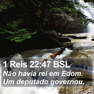 1 Reis 22:47 BSL Bible Verse Image