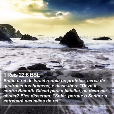 1 Reis 22:6 BSL Bible Verse Image