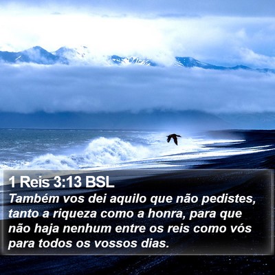 1 Reis 3:13 BSL Bible Verse Image