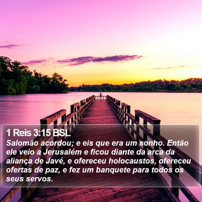 1 Reis 3:15 BSL Bible Verse Image