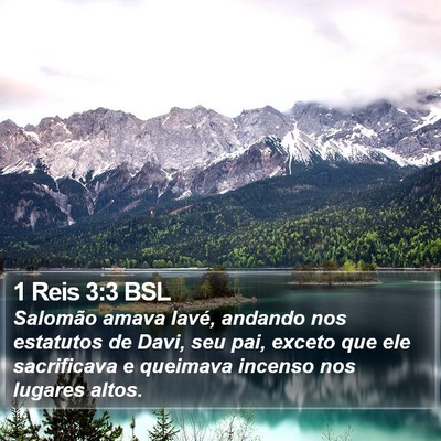 1 Reis 3:3 BSL Bible Verse Image