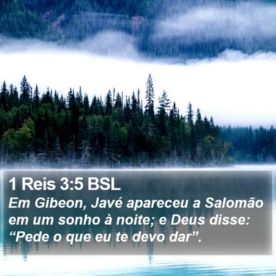 1 Reis 3:5 BSL Bible Verse Image