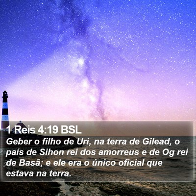1 Reis 4:19 BSL Bible Verse Image