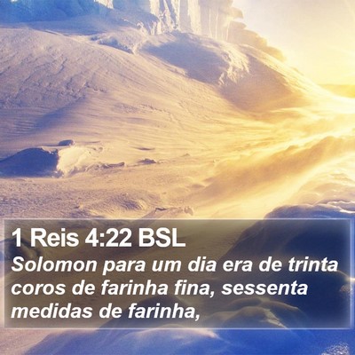 1 Reis 4:22 BSL Bible Verse Image