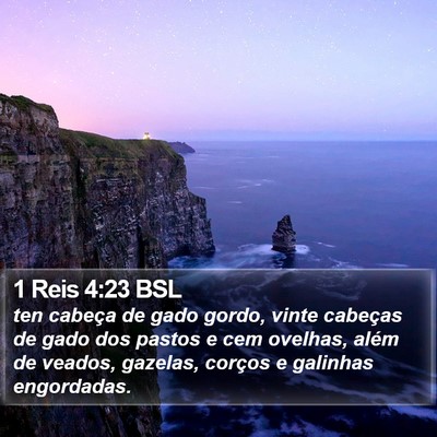 1 Reis 4:23 BSL Bible Verse Image