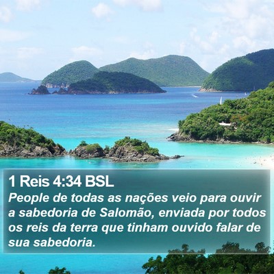 1 Reis 4:34 BSL Bible Verse Image