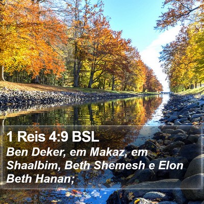 1 Reis 4:9 BSL Bible Verse Image