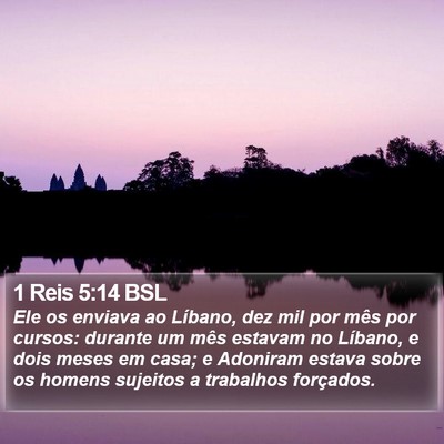 1 Reis 5:14 BSL Bible Verse Image