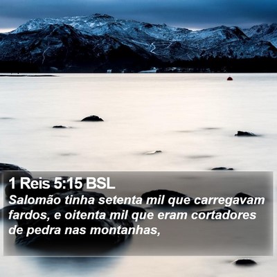 1 Reis 5:15 BSL Bible Verse Image