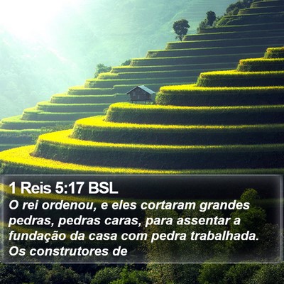 1 Reis 5:17 BSL Bible Verse Image