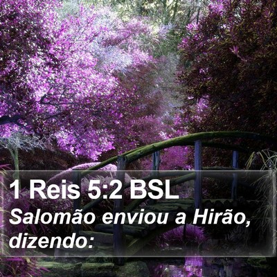 1 Reis 5:2 BSL Bible Verse Image