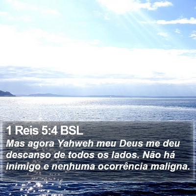 1 Reis 5:4 BSL Bible Verse Image
