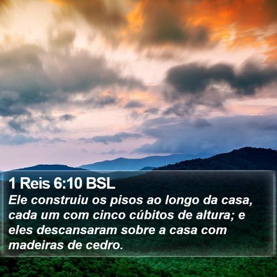 1 Reis 6:10 BSL Bible Verse Image