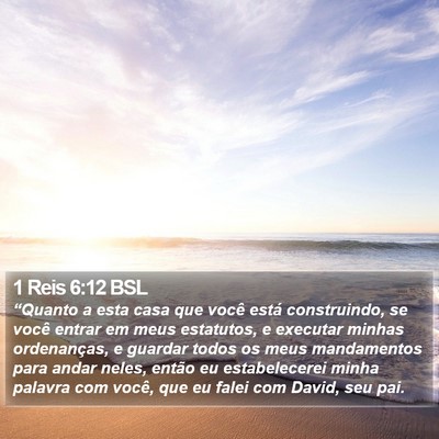 1 Reis 6:12 BSL Bible Verse Image