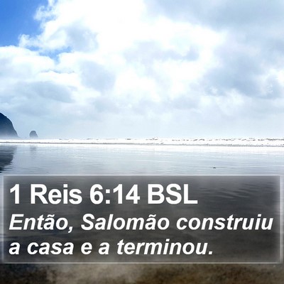 1 Reis 6:14 BSL Bible Verse Image