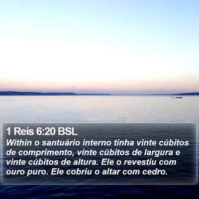 1 Reis 6:20 BSL Bible Verse Image