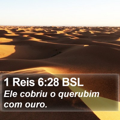 1 Reis 6:28 BSL Bible Verse Image