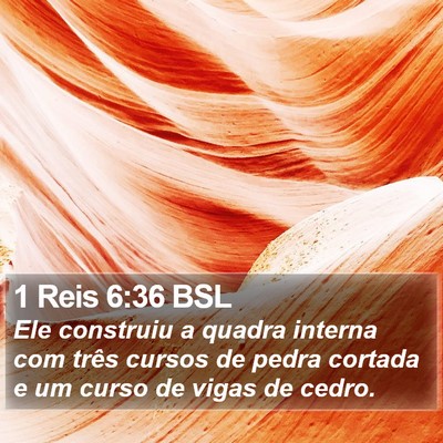 1 Reis 6:36 BSL Bible Verse Image