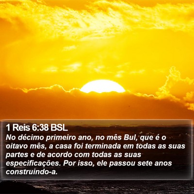 1 Reis 6:38 BSL Bible Verse Image