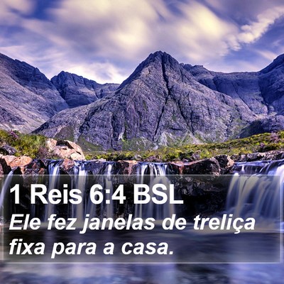1 Reis 6:4 BSL Bible Verse Image