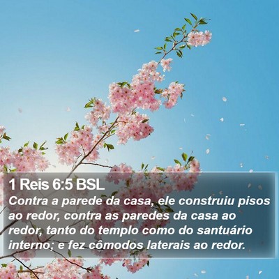 1 Reis 6:5 BSL Bible Verse Image
