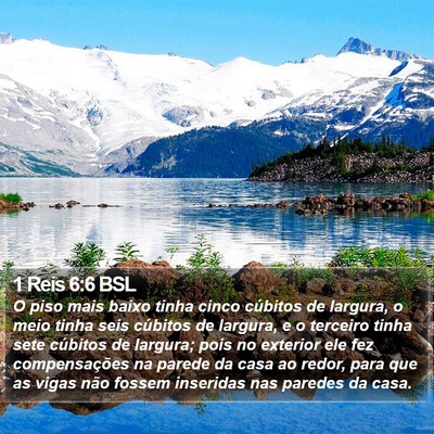 1 Reis 6:6 BSL Bible Verse Image