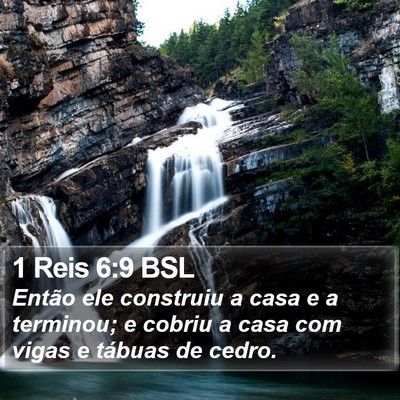 1 Reis 6:9 BSL Bible Verse Image