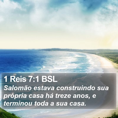1 Reis 7:1 BSL Bible Verse Image