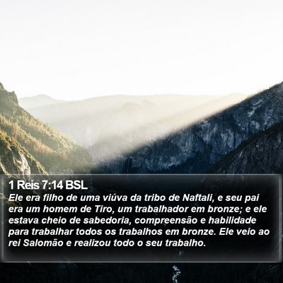 1 Reis 7:14 BSL Bible Verse Image