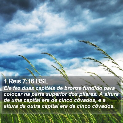 1 Reis 7:16 BSL Bible Verse Image
