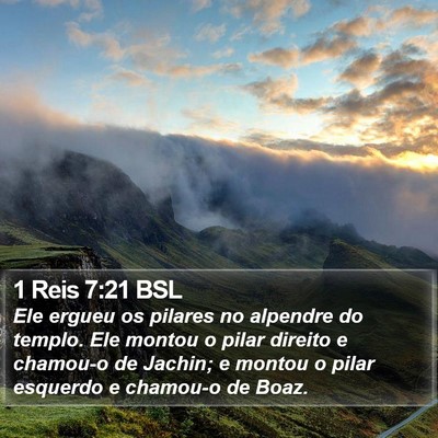 1 Reis 7:21 BSL Bible Verse Image