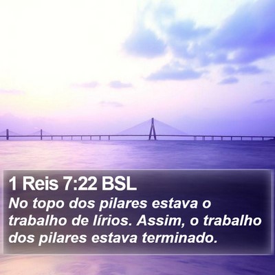 1 Reis 7:22 BSL Bible Verse Image