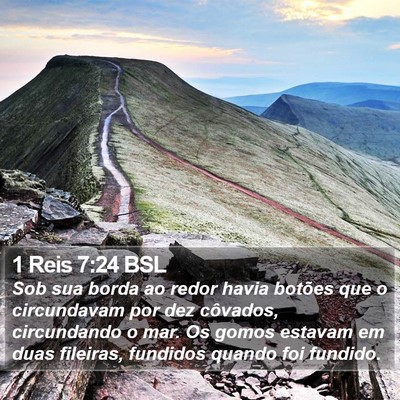 1 Reis 7:24 BSL Bible Verse Image