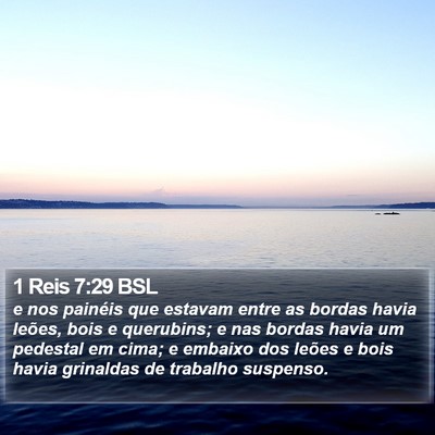 1 Reis 7:29 BSL Bible Verse Image