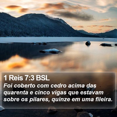 1 Reis 7:3 BSL Bible Verse Image