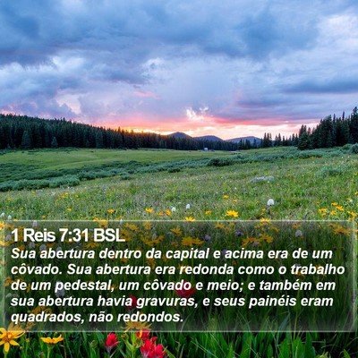 1 Reis 7:31 BSL Bible Verse Image