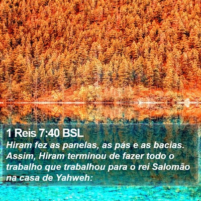 1 Reis 7:40 BSL Bible Verse Image