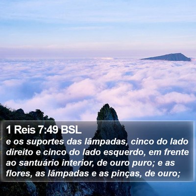 1 Reis 7:49 BSL Bible Verse Image