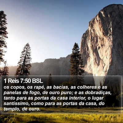 1 Reis 7:50 BSL Bible Verse Image
