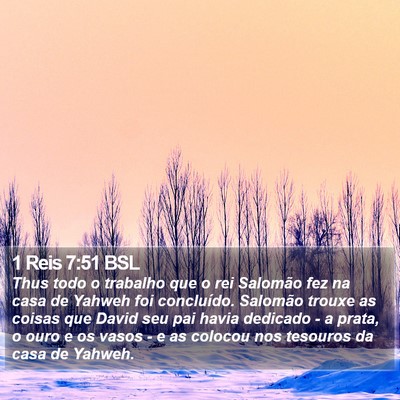 1 Reis 7:51 BSL Bible Verse Image