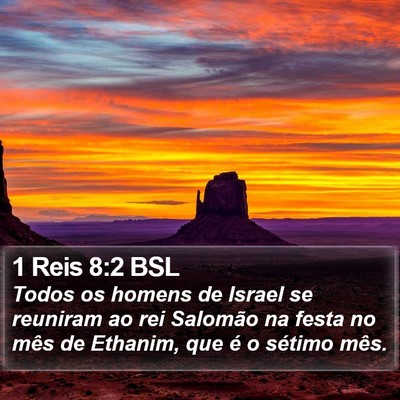 1 Reis 8:2 BSL Bible Verse Image