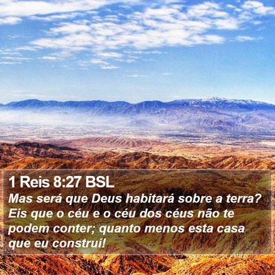 1 Reis 8:27 BSL Bible Verse Image