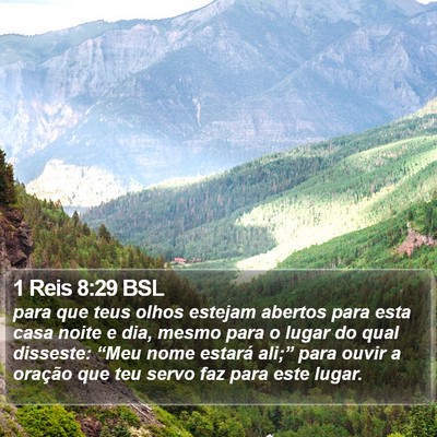 1 Reis 8:29 BSL Bible Verse Image