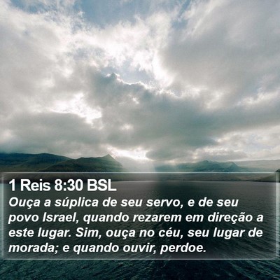 1 Reis 8:30 BSL Bible Verse Image