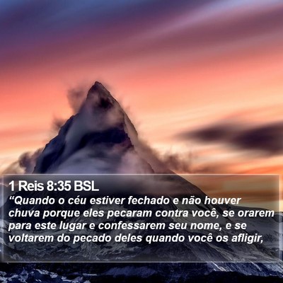 1 Reis 8:35 BSL Bible Verse Image